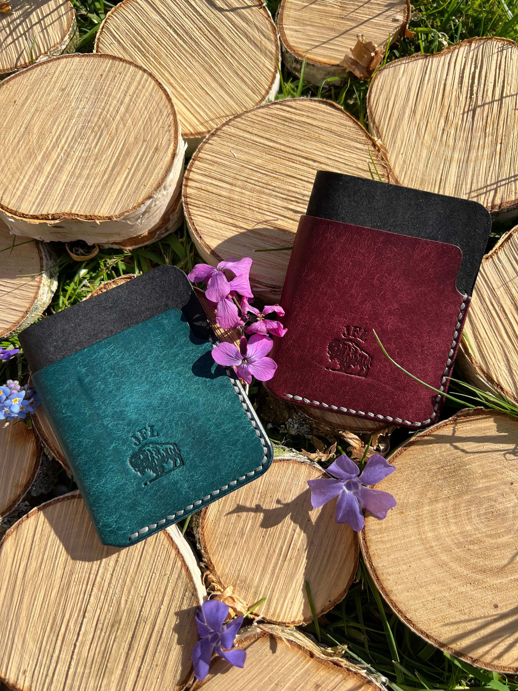Porte cartes en cuir personnalisable