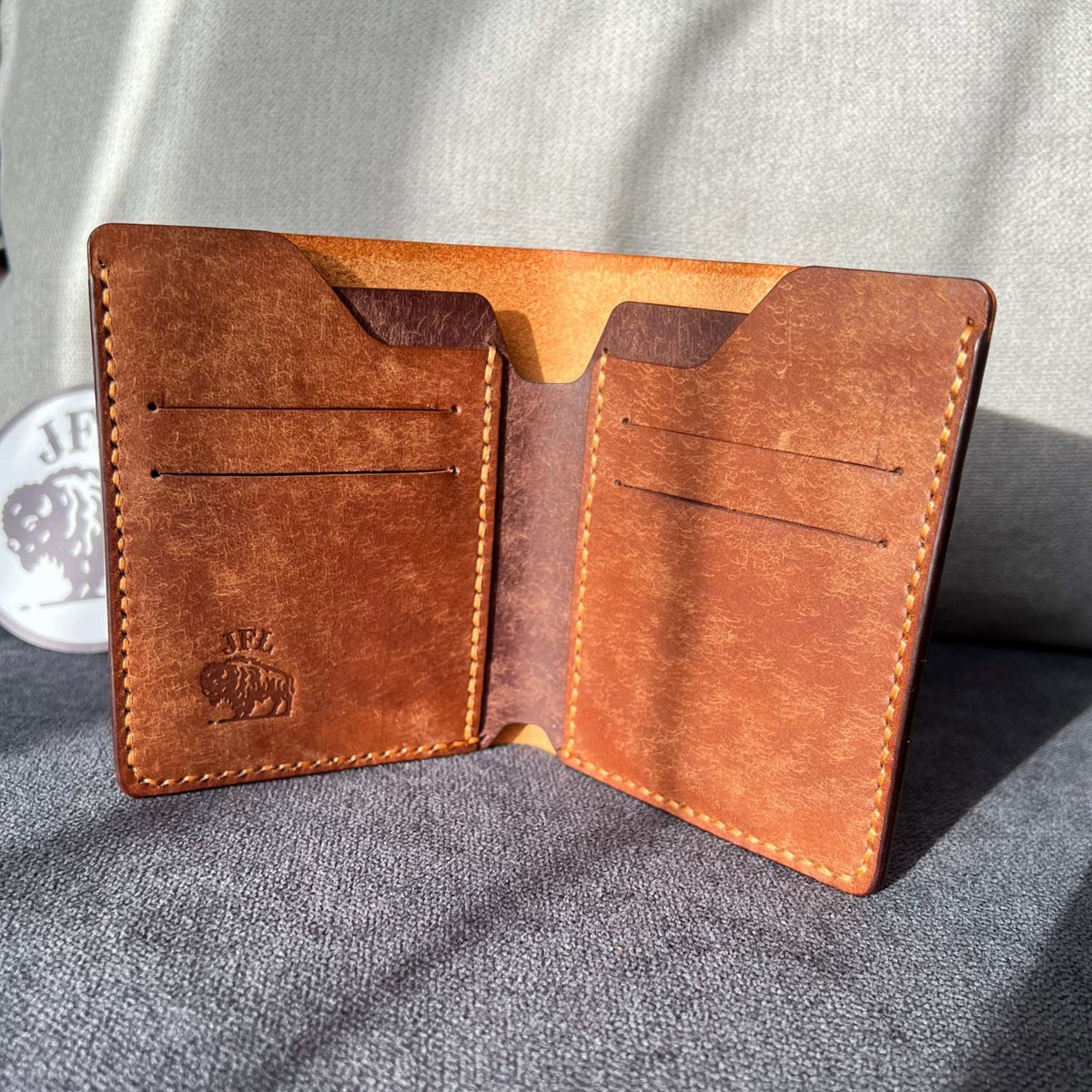 Portefeuille en cuir personnalisable